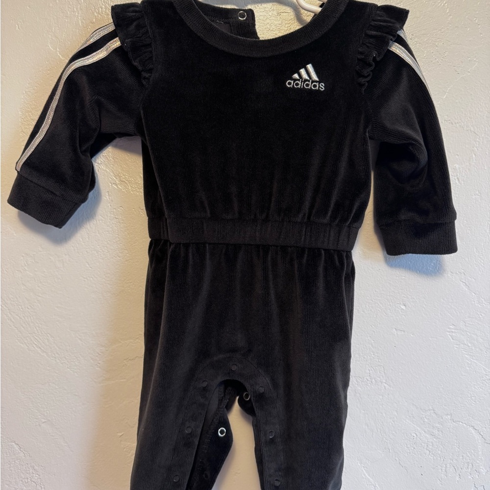 Adidas Black and White Kids Footie